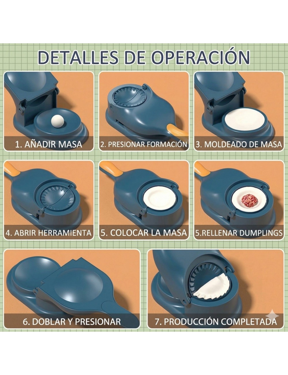 Máquina 2 En 1 Prensa Para Empanadas Y Moldes De Dumplings