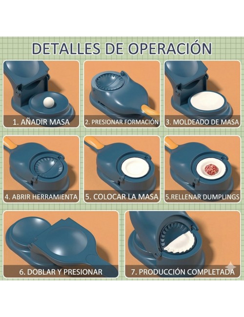 Máquina 2 En 1 Prensa Para Empanadas Y Moldes De Dumplings