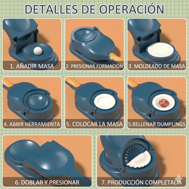 Máquina 2 En 1 Prensa Para Empanadas Y Moldes De Dumplings
