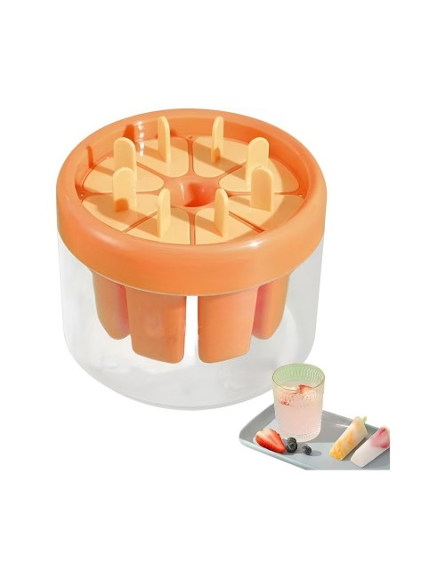 Molde Para Helados Paletas Caseras Pack X8 Desmolde Rápido