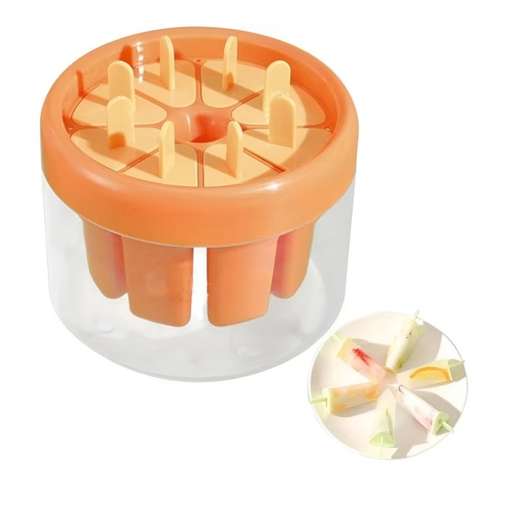 Molde Para Helados Paletas Caseras Pack X8 Desmolde Rápido