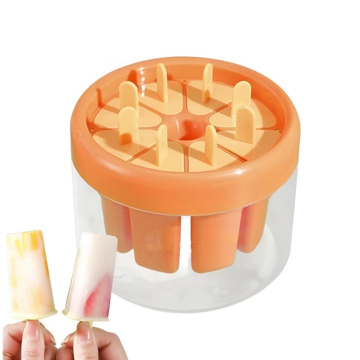 Molde Para Helados Paletas Caseras Pack X8 Desmolde Rápido