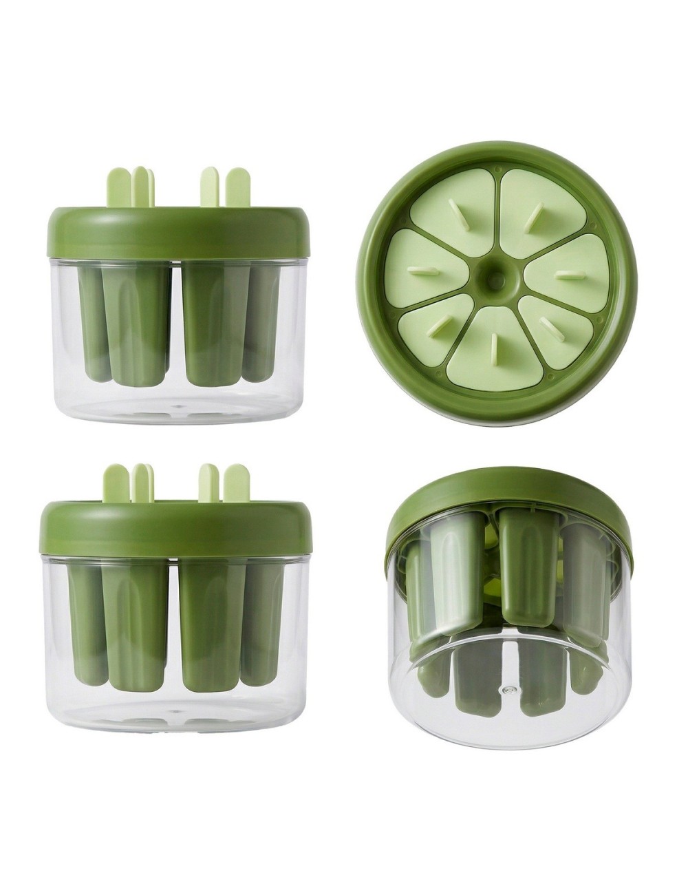 Molde Para Helados Paletas Caseras Pack X8 Desmolde Rápido