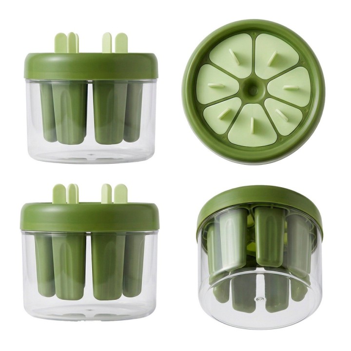 Molde Para Helados Paletas Caseras Pack X8 Desmolde Rápido