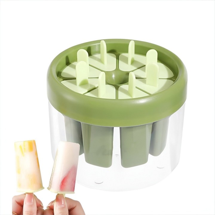 Molde Para Helados Paletas Caseras Pack X8 Desmolde Rápido