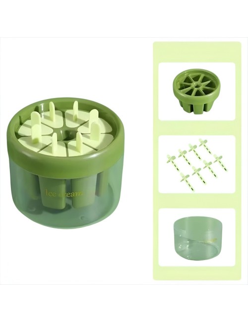 Molde Para Helados Paletas Caseras Pack X8 Desmolde Rápido