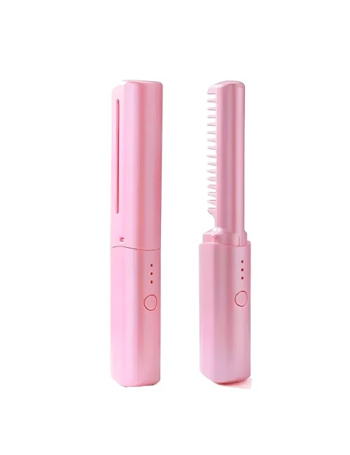 Peine Alisador Inalámbrico Portátil Recargable Usb 3 Niveles