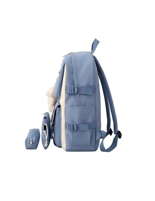 Combo Morral Maleta Aesthetic 5 Piezas Escolar Kawaii