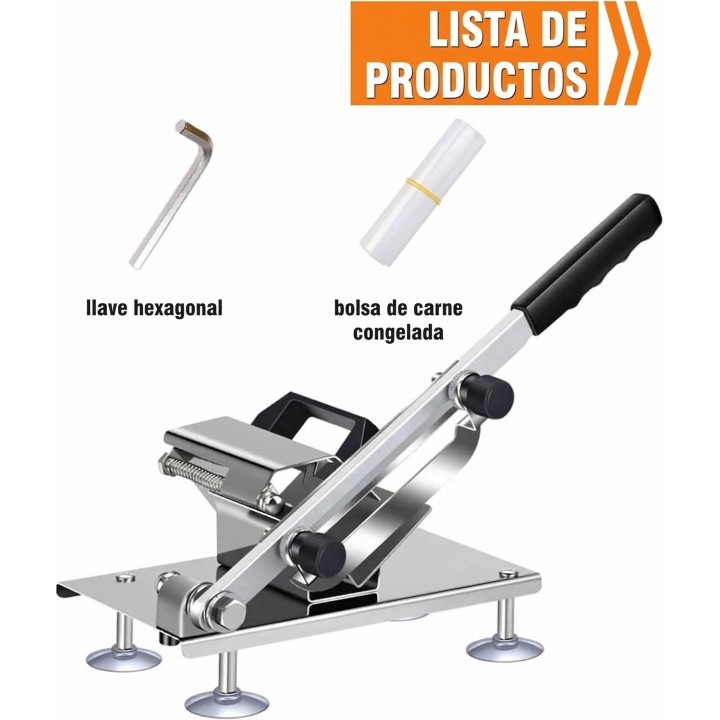 Rebanadora Manual De Carne Y Vegetales En Acero Inoxidable