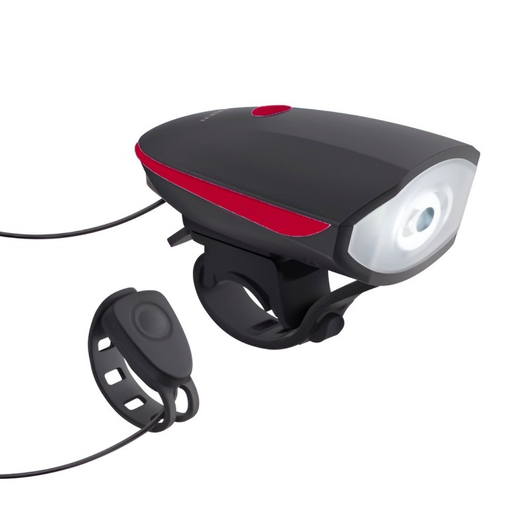 Luz De Bicicleta Recargable Con Bocina 120db Impermeable