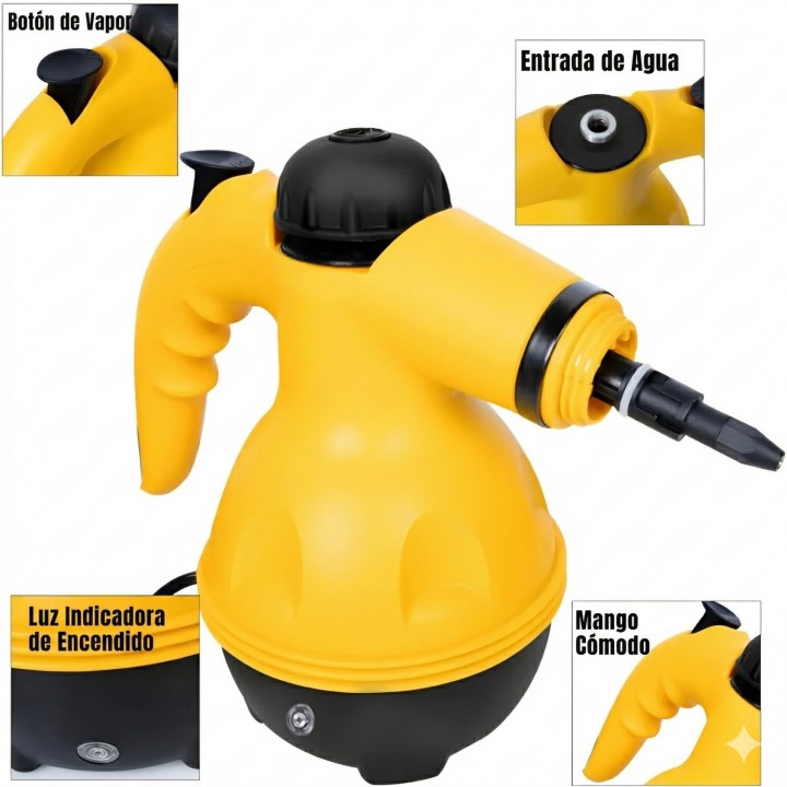 Limpiador A Vapor Portátil Multiusos De Alta Presión 1000w