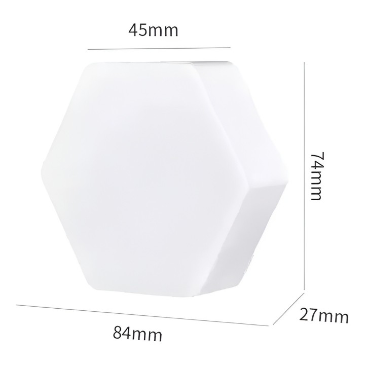 Kit 3 Lámparas Led Hexagonales Con Control Remoto Y Touch