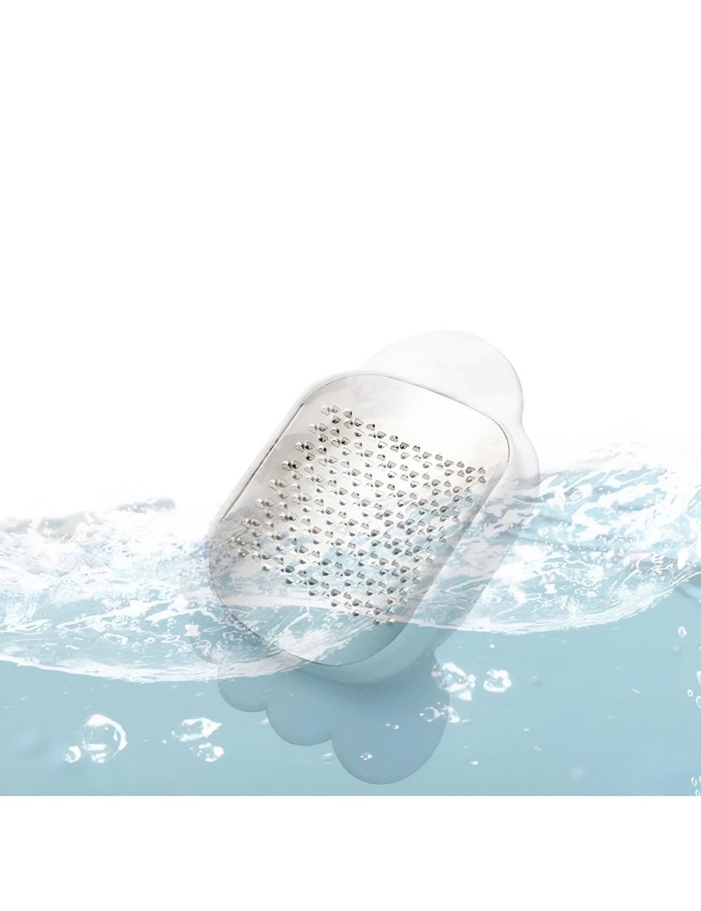 Exfoliador De Pies Acero Inoxidable +ventosas Antideslizante