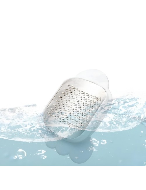 Exfoliador De Pies Acero Inoxidable +ventosas Antideslizante