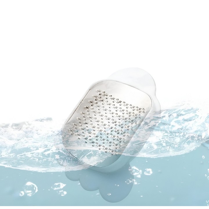 Exfoliador De Pies Acero Inoxidable +ventosas Antideslizante