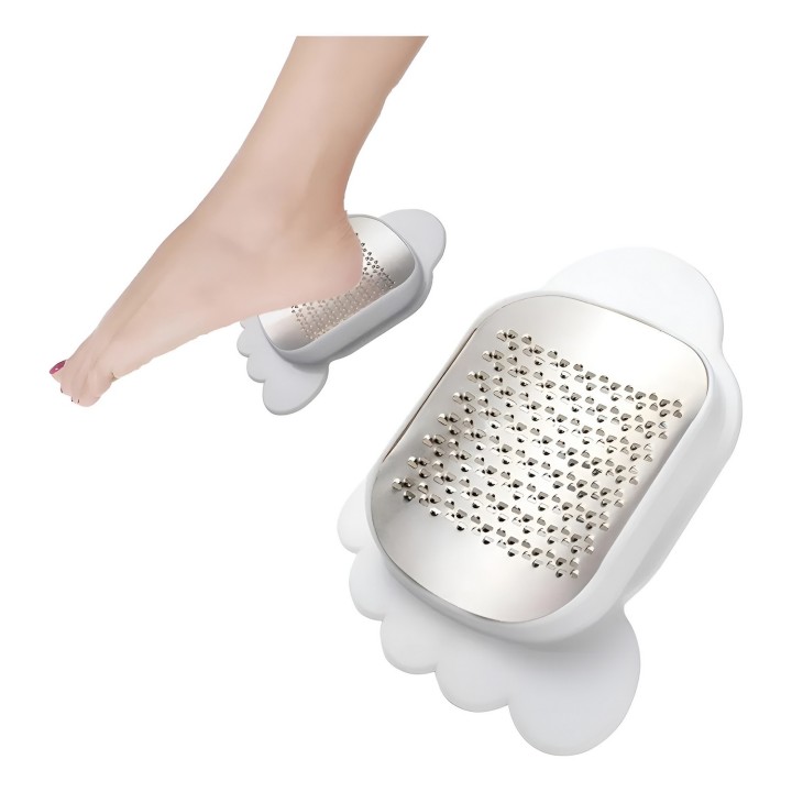 Exfoliador De Pies Acero Inoxidable +ventosas Antideslizante