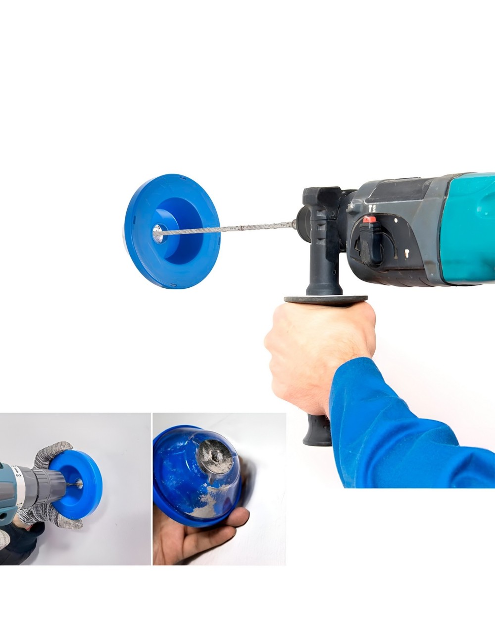 Colector De Polvo Para Taladro Drill Mate Cubierta De Goma