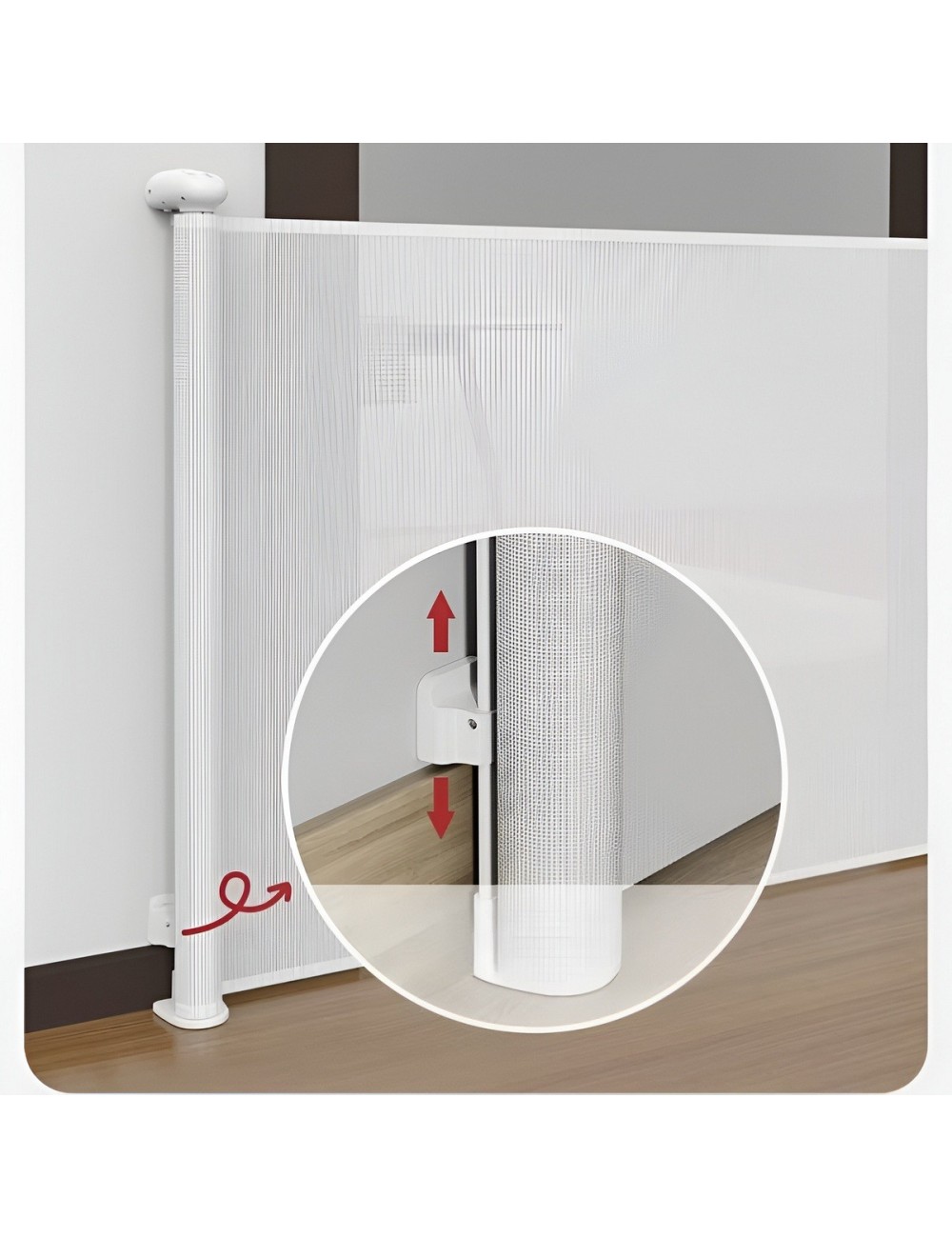 Barrera De Seguridad Retráctil Para Bebés Y Mascotas 120cm