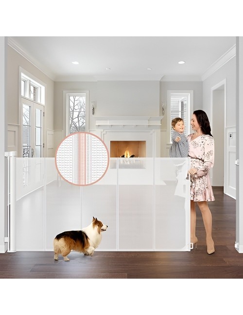 Barrera De Seguridad Retráctil Para Bebés Y Mascotas 120cm