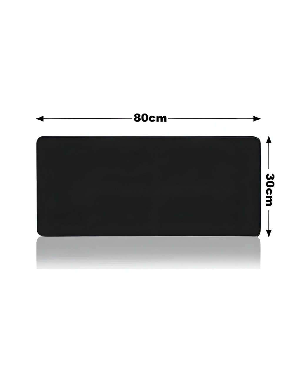 Mouse Pad Gamer Extendido 80x30cm Base Antideslizante Negro