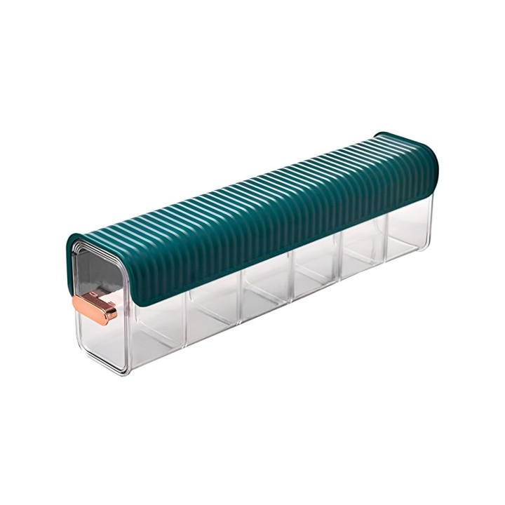 Organizador Multiusos Adhesivo Pared 6 Divisiones Ropa Cable