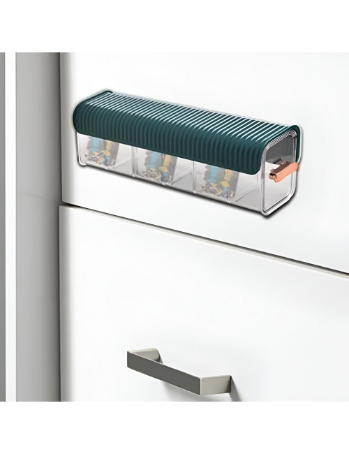 Organizador Multiusos Adhesivo Pared 6 Divisiones Ropa Cable