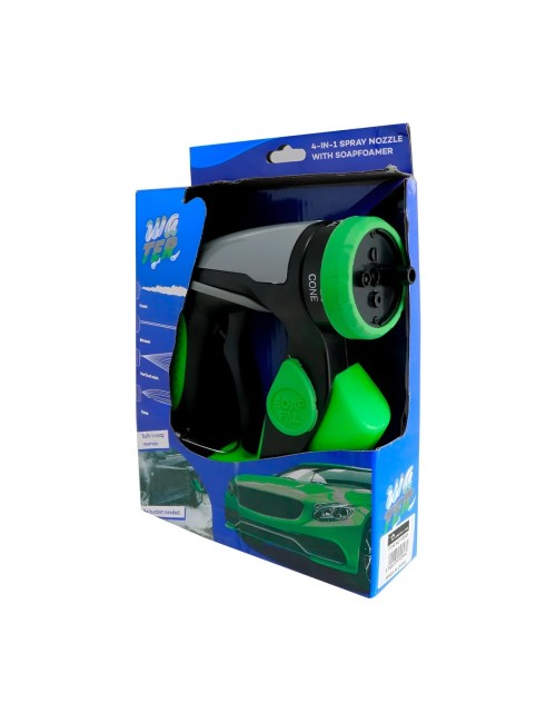 Pistola Espumadora Hidrolavadora Portátil + Jabonera 4 En 1