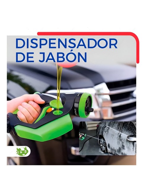 Pistola Espumadora Hidrolavadora Portátil + Jabonera 4 En 1