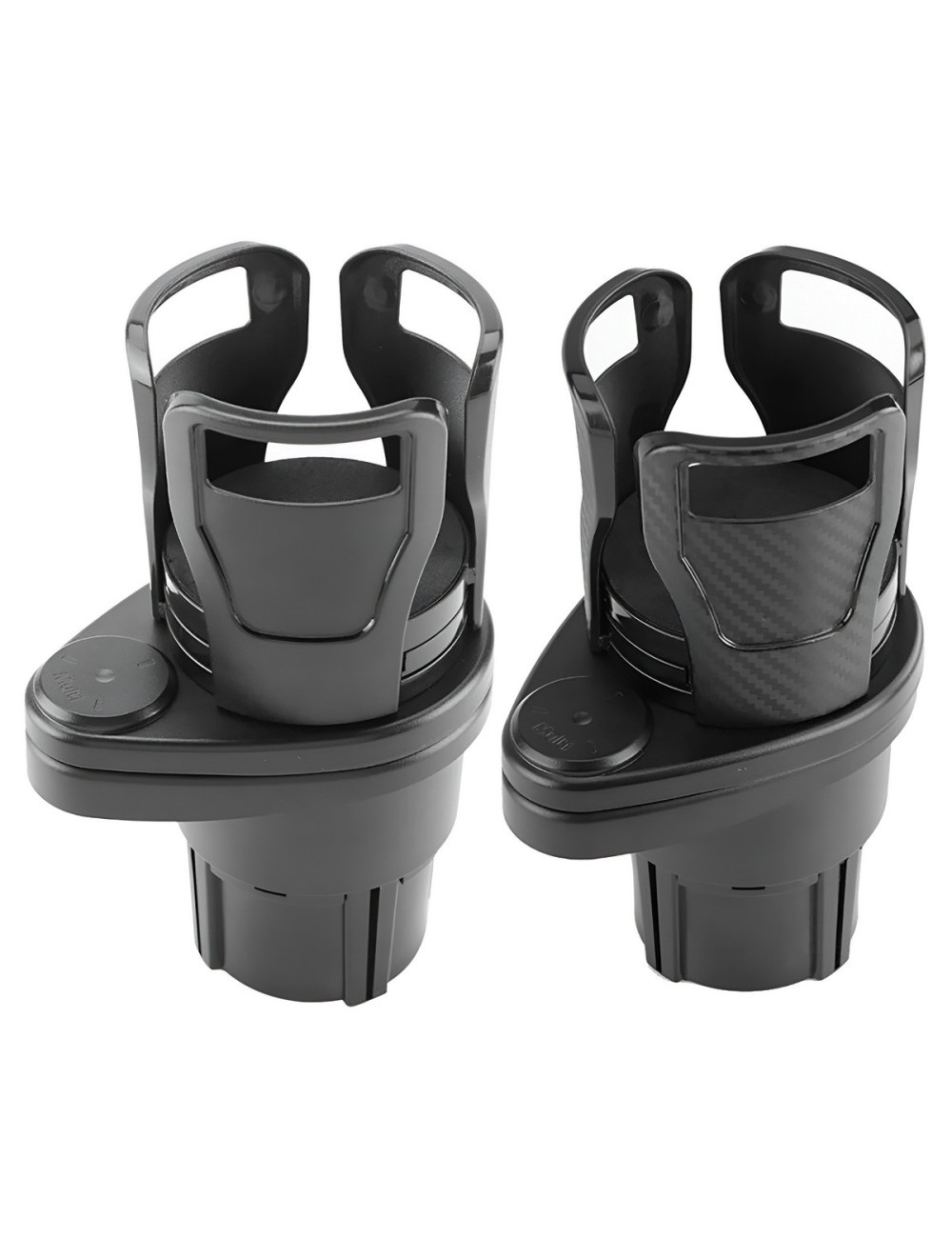 Portavasos Doble Carro Expansible Rotación 360 Grados 2 En 1