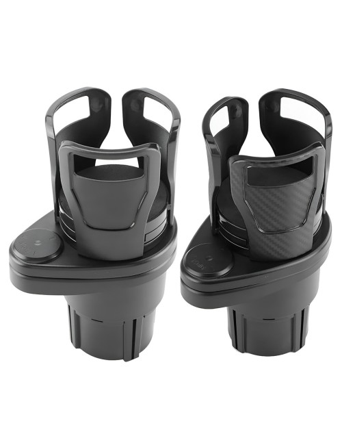 Portavasos Doble Carro Expansible Rotación 360 Grados 2 En 1