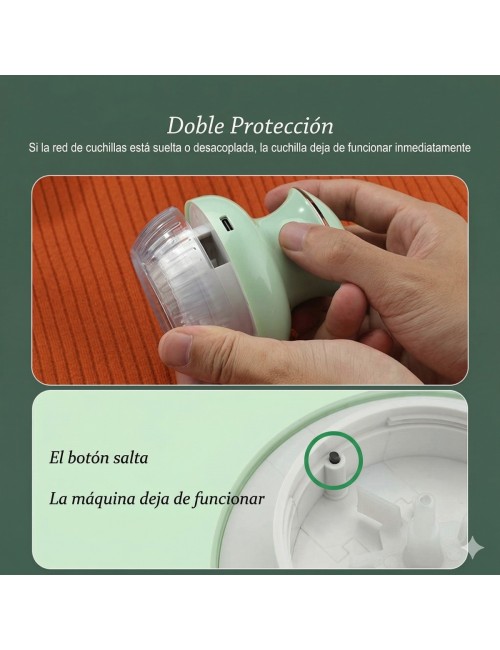 Quitapelusas Eléctrico Recargable 6 Cuchillas Usb 5w