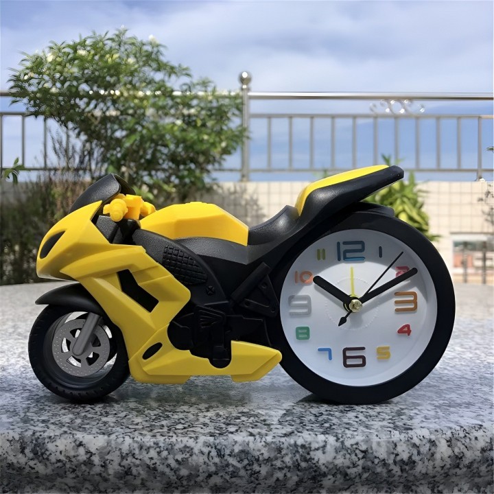 Reloj Despertador Moto Deportiva Vintage Decorativo
