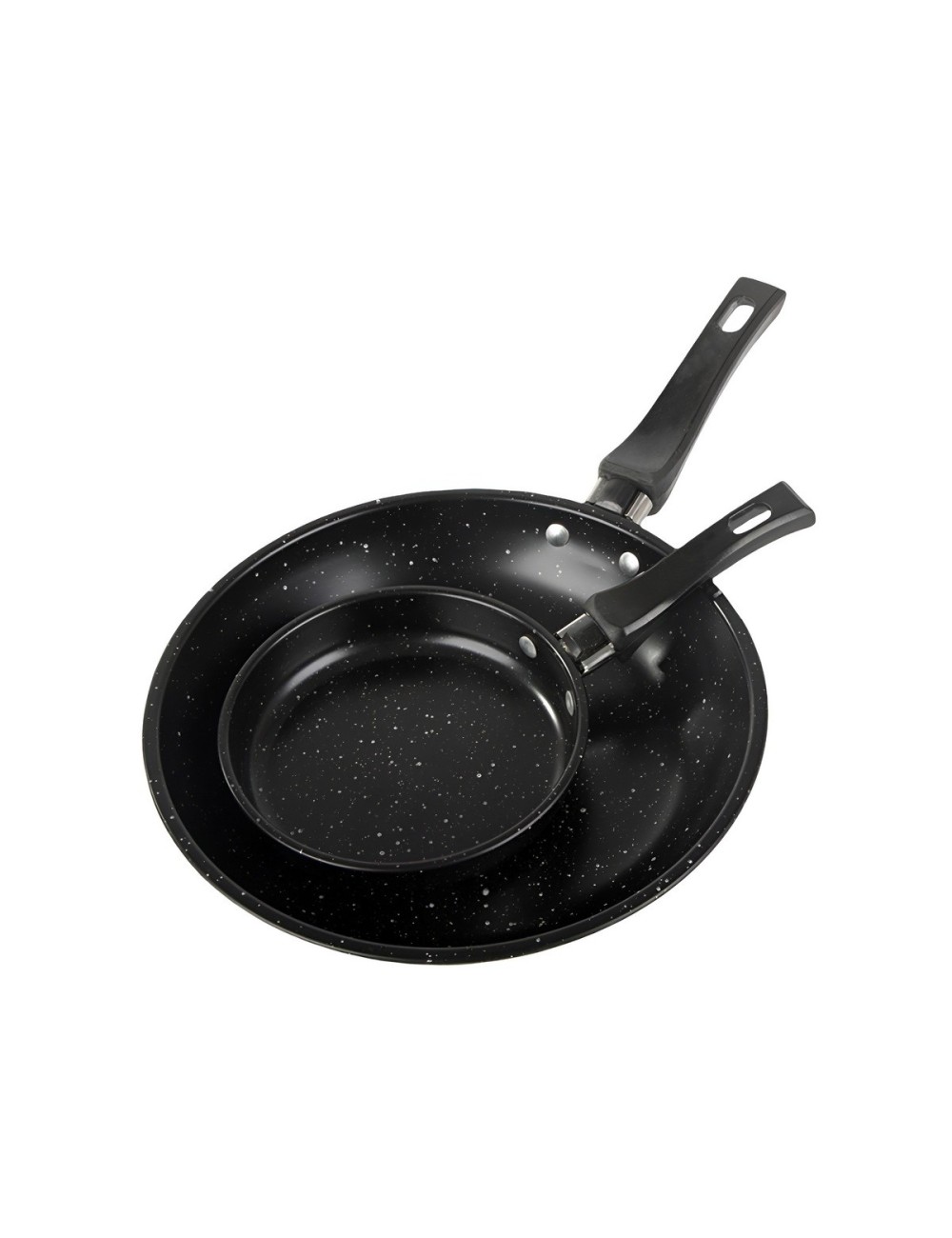 Set X2 Sartenes Antiadherente Granito Mango Ergonómico