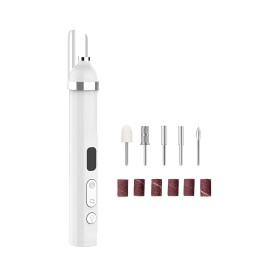Torno Para Uñas Profesional Recargable 3 Niveles Con Luz Led