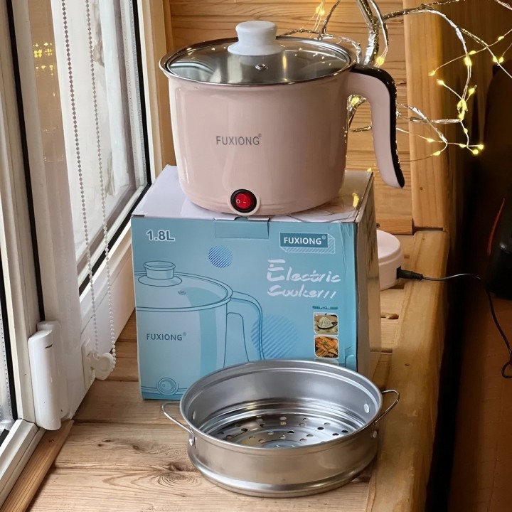 Olla Eléctrica Multifuncional Vaporera 600w Portátil