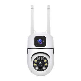 Cámara De Seguridad Ptz Doble Lente 360 Wifi Hd Visión Color