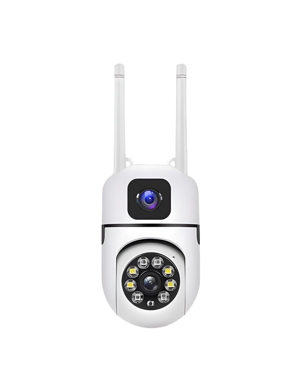 Cámara De Seguridad Ptz Doble Lente 360 Wifi Hd Visión Color