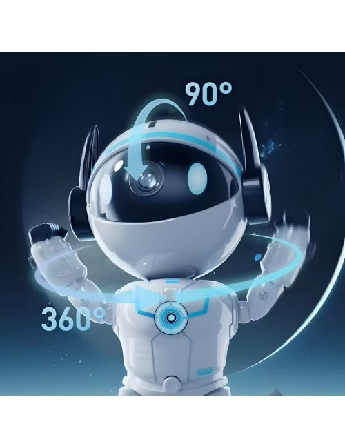 Cámara De Seguridad Robot Wifi 2k 360° Seguimiento Humanoide