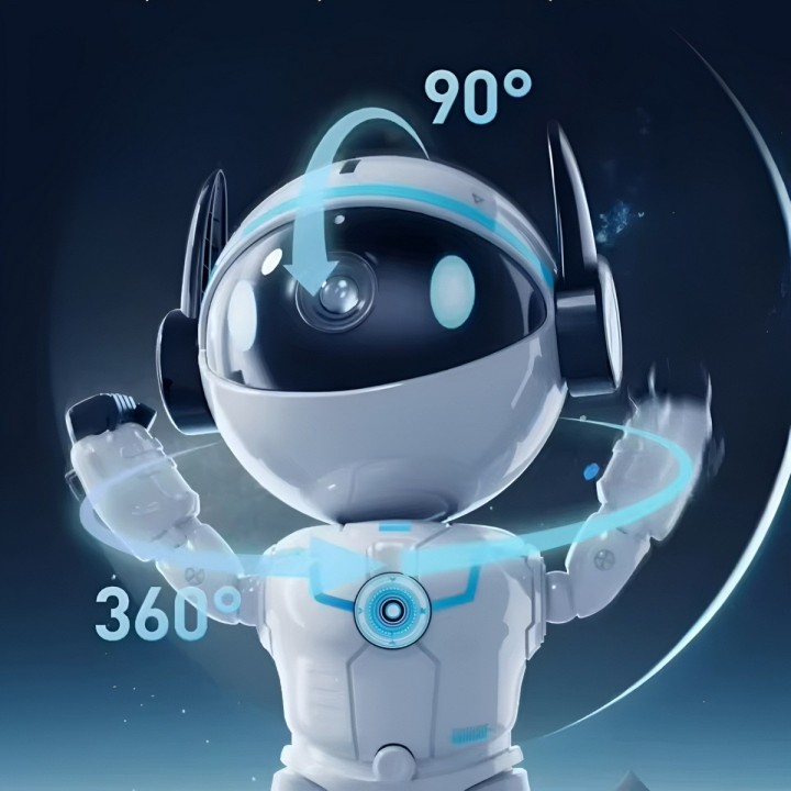 Cámara De Seguridad Robot Wifi 2k 360° Seguimiento Humanoide