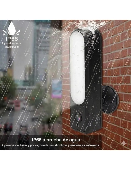 Cámara De Seguridad Wifi Tipo Lámpara Exterior Ip66 Full Hd