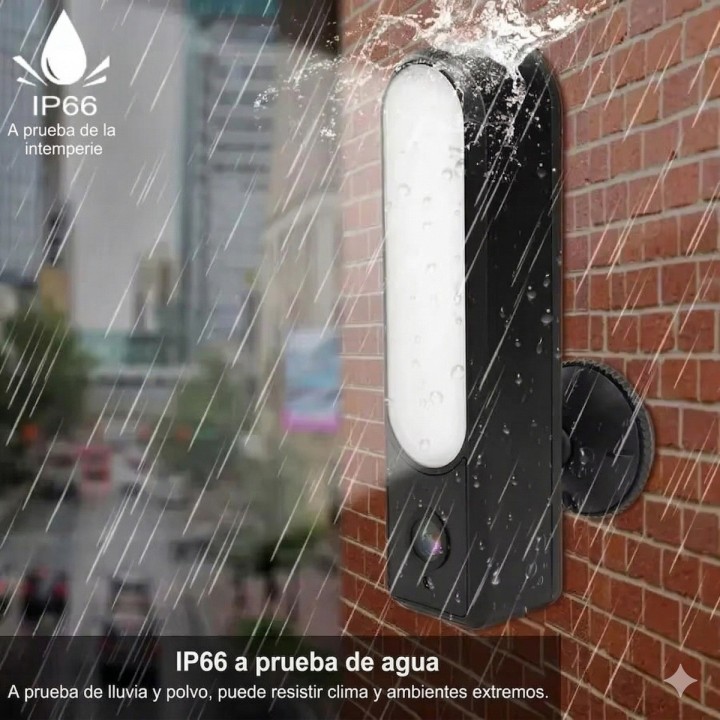 Cámara De Seguridad Wifi Tipo Lámpara Exterior Ip66 Full Hd