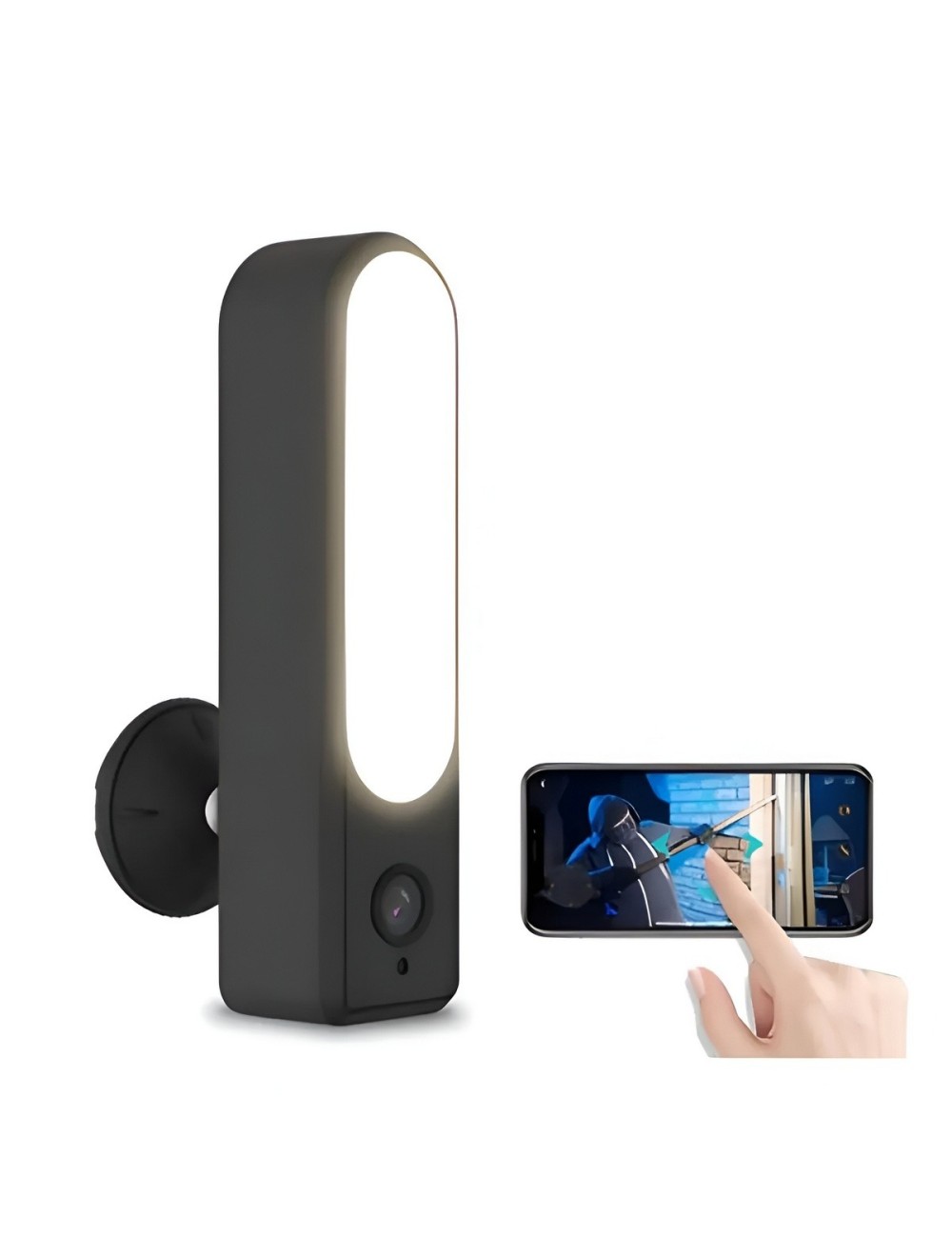 Cámara De Seguridad Wifi Tipo Lámpara Exterior Ip66 Full Hd