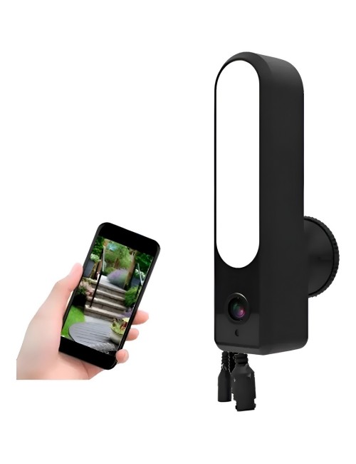Cámara De Seguridad Wifi Tipo Lámpara Exterior Ip66 Full Hd