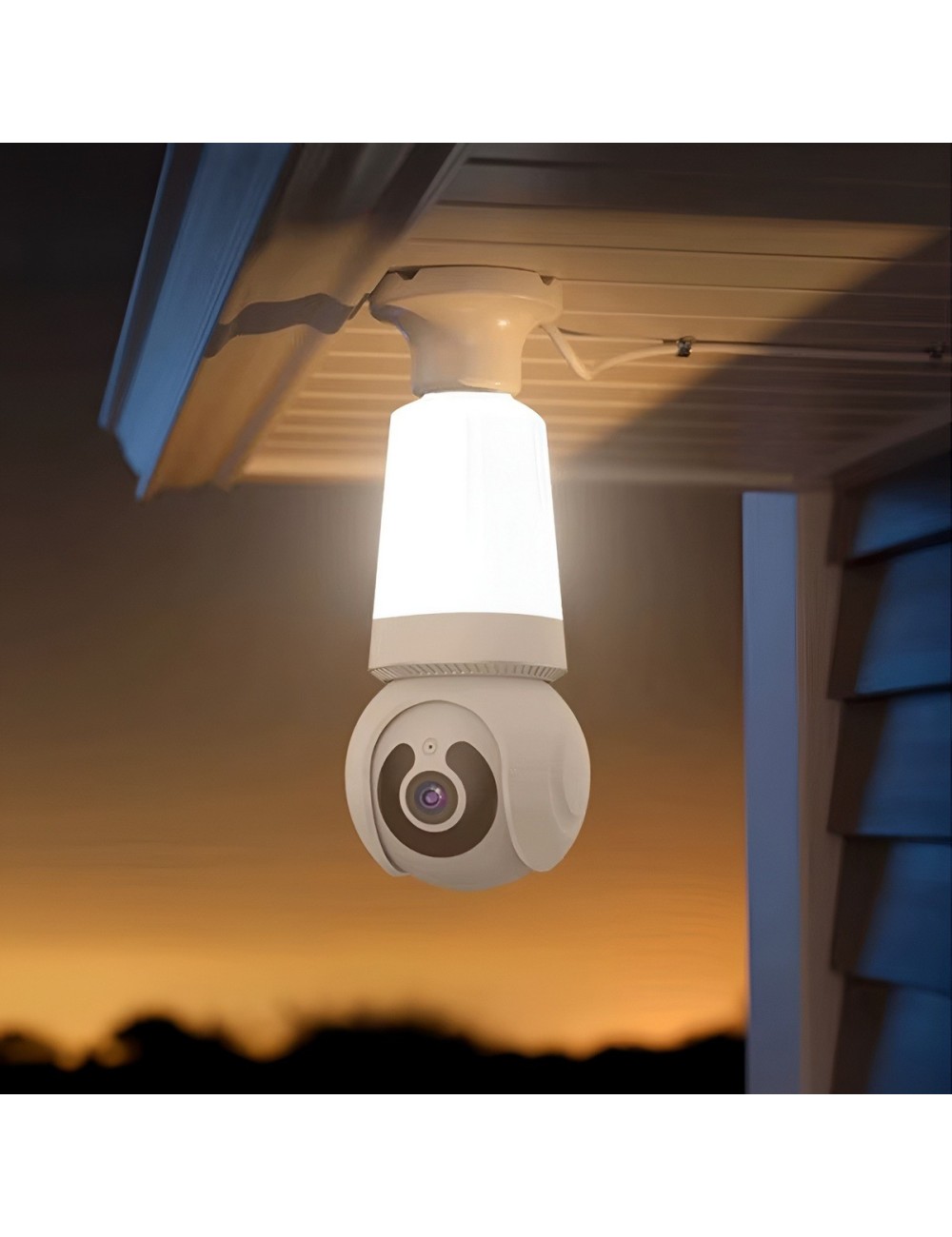 Cámara Foco Wifi 360° Seguridad Hd Inteligente Alarma
