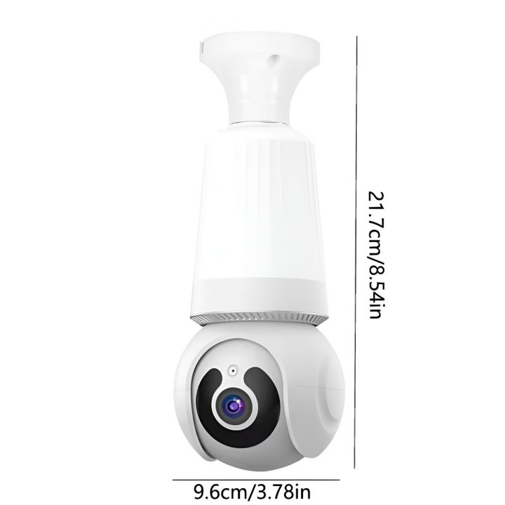 Cámara Foco Wifi 360° Seguridad Hd Inteligente Alarma