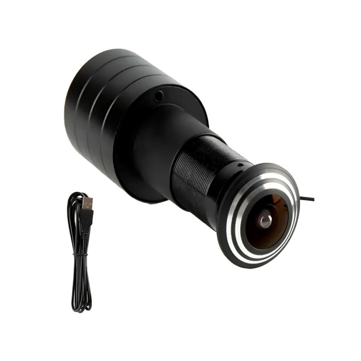 Cámara Ojo De Pez Wifi 3mp Para Puerta Audio Bidireccional