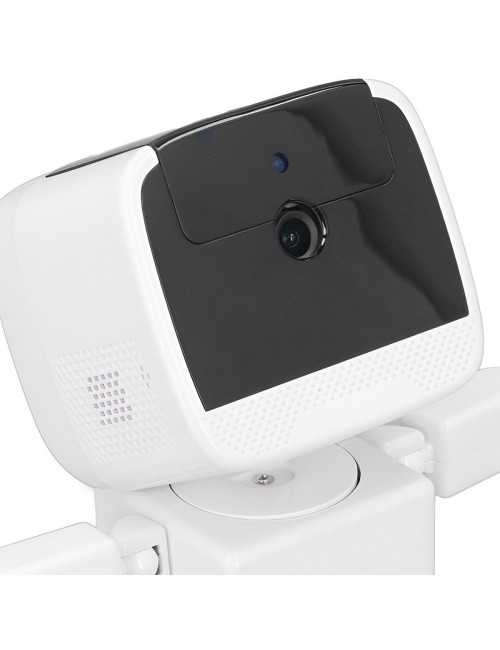 Cámara Robot Inteligente Interactivo Con Reloj Digital Led