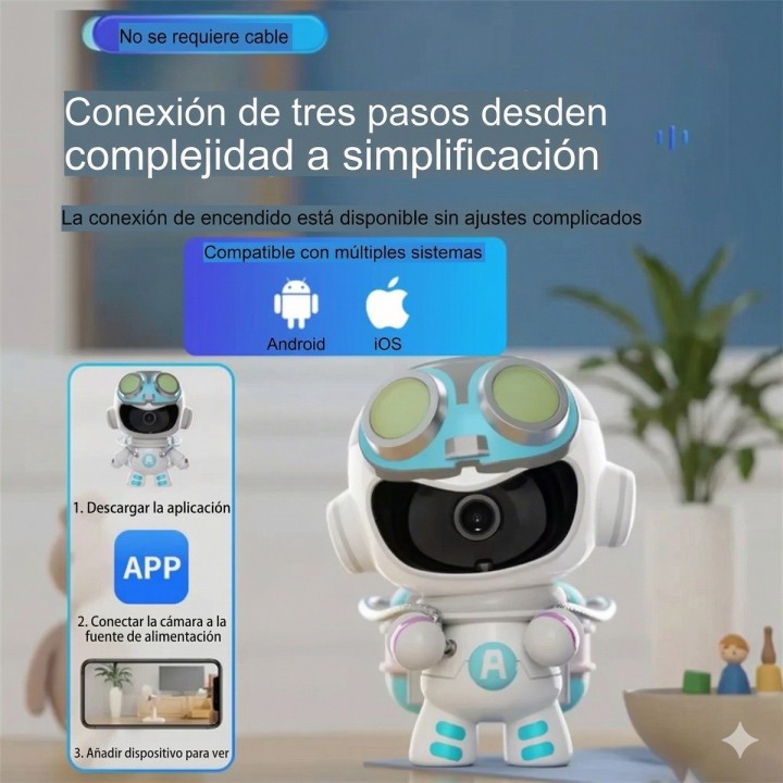 Cámara Wifi Astronauta Hd 360° Seguimiento Inteligente 5g