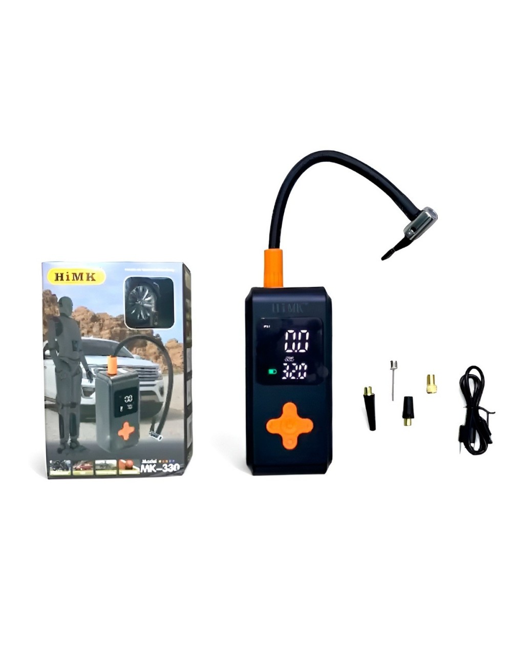 Compresor De Aire Portátil Himk Mk-330 Digital 150 Psi Usb