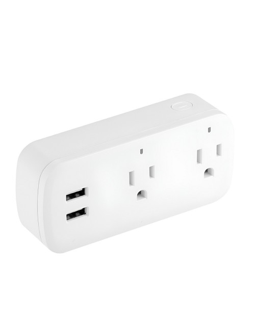 Enchufe Inteligente Wifi Doble Con Usb Alexa Google Home